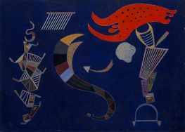 Der Pfeil, 1943 von Kandinsky | Leinwand Kunstdruck