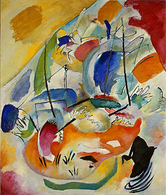 Improvisation 31 (Sea Battle), 1913 | Kandinsky | Giclée Leinwand Kunstdruck