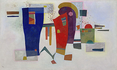 Accompanied Contrast, 1935 | Kandinsky | Giclée Leinwand Kunstdruck