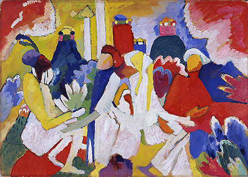 Orientalisches, 1909 | Kandinsky | Giclée Leinwand Kunstdruck