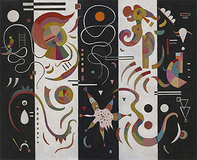 Striped, 1934 | Kandinsky | Giclée Leinwand Kunstdruck