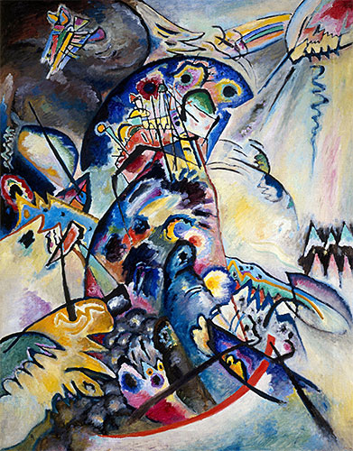 Blue Comb, 1917 | Kandinsky | Giclée Leinwand Kunstdruck