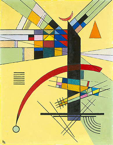 Small Yellow, 1926 | Kandinsky | Giclée Canvas Print