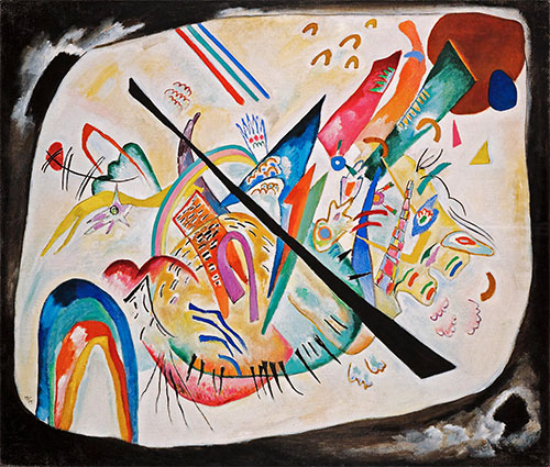 White Oval, 1919 by Kandinsky | Giclée Canvas Print