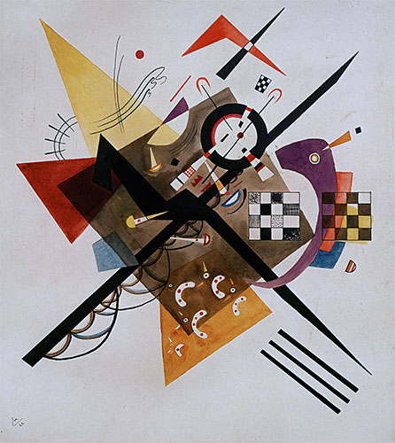 On White II, 1923 | Kandinsky | Giclée Leinwand Kunstdruck
