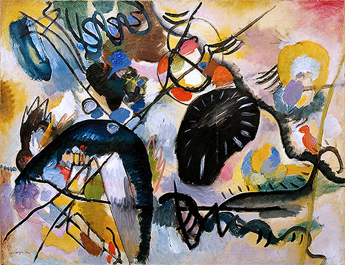 Black Spots, 1912 | Kandinsky | Giclée Leinwand Kunstdruck