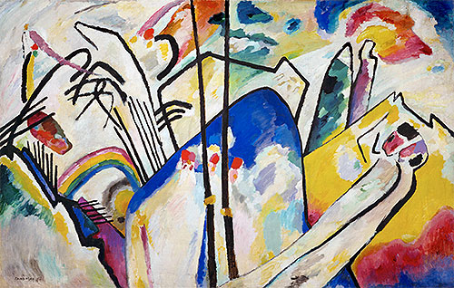Komposition No. 4, 1911 | Kandinsky | Giclée Leinwand Kunstdruck