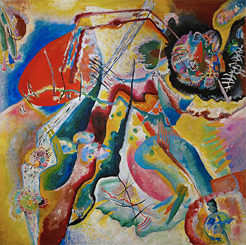 The Red Spot, 1914 | Kandinsky | Giclée Leinwand Kunstdruck