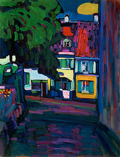Murnau, Houses in the Obermarkt, 1908 | Kandinsky