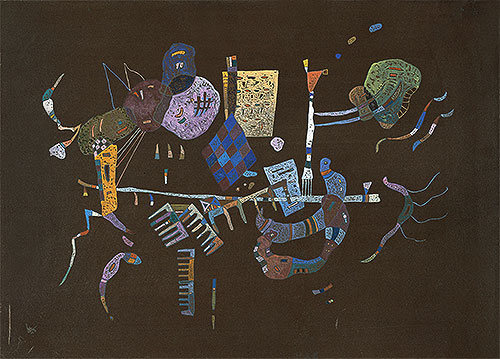 Around the Line, 1943 | Kandinsky | Giclée Leinwand Kunstdruck