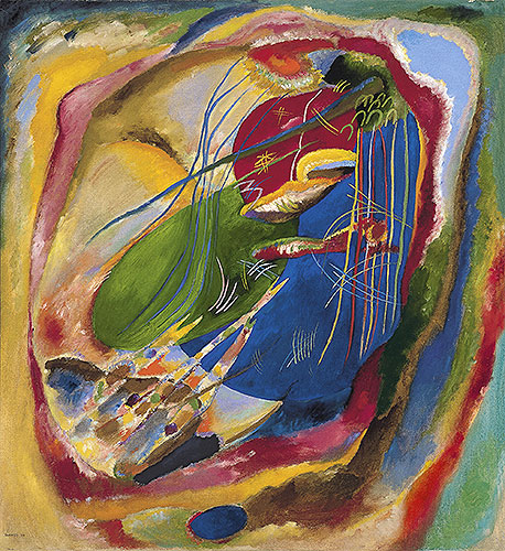 Picture with Three Spots, No. 196, 1914 | Kandinsky | Giclée Leinwand Kunstdruck