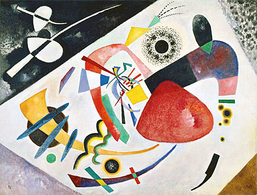 Roter Fleck II, 1921 | Kandinsky | Giclée Leinwand Kunstdruck