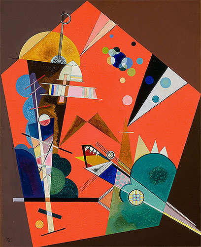Tension in Red, 1926 | Kandinsky | Giclée Canvas Print