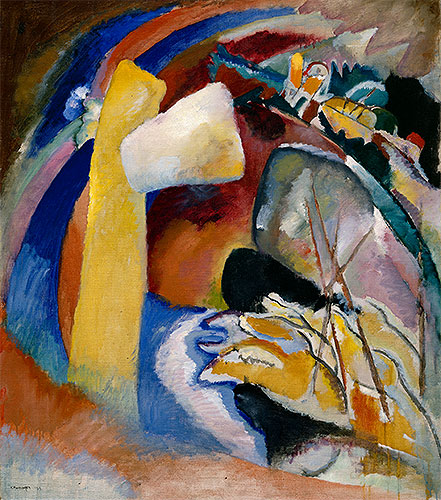 Study for Painting with White Form, 1913 | Kandinsky | Giclée Canvas Print