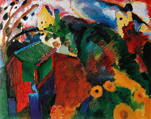 Murnau - Garden I, 1910 | Kandinsky | Giclée Canvas Print