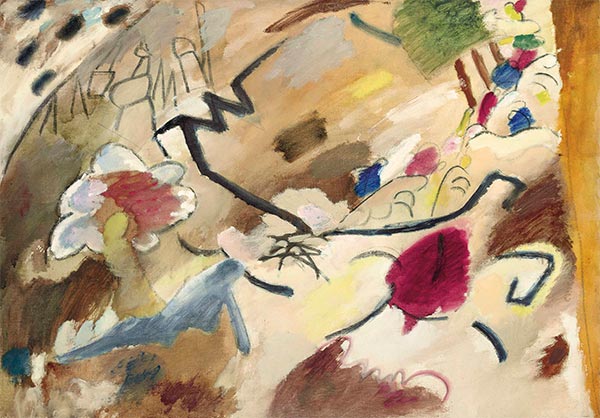 Improvisation mit Pferden, 1911 | Kandinsky | Giclée Leinwand Kunstdruck