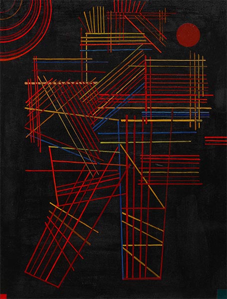 Colored Sticks, 1928 | Kandinsky | Giclée Canvas Print