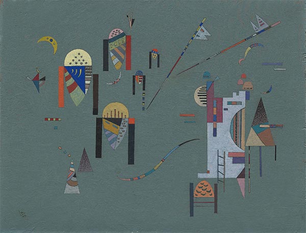 Vertikale Akzente, 1942 | Kandinsky | Giclée Leinwand Kunstdruck