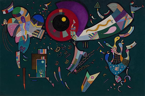 Um den Kreis, 1940 | Kandinsky | Giclée Leinwand Kunstdruck