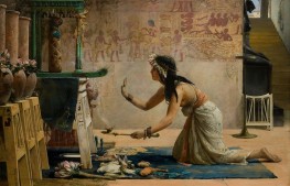 The Obsequies of an Egyptian Cat, 1886 by John Reinhard Weguelin | Canvas Print