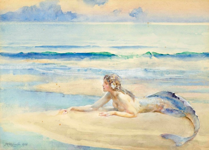 The Mermaid, 1906 | John Reinhard Weguelin | Giclée Paper Art Print
