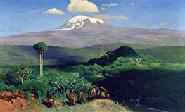 Warrior on the Trail before the Kibo, 1917 by Wilhelm Kuhnert | Giclée Canvas Print