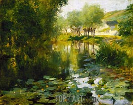 Willard Metcalf | The Lily Pond | Giclée Canvas Print