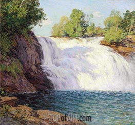 Der Wasserfall | Willard Metcalf | Gemälde Reproduktion