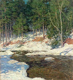 Icebound, 1909 by Willard Metcalf | Canvas Print
