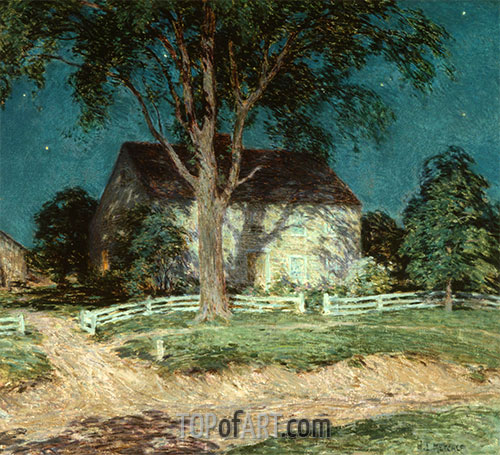 Altes Gehöft Connecticut, c.1914 | Willard Metcalf | Giclée Leinwand Kunstdruck
