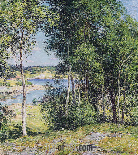 A Family of Birches, 1907 | Willard Metcalf