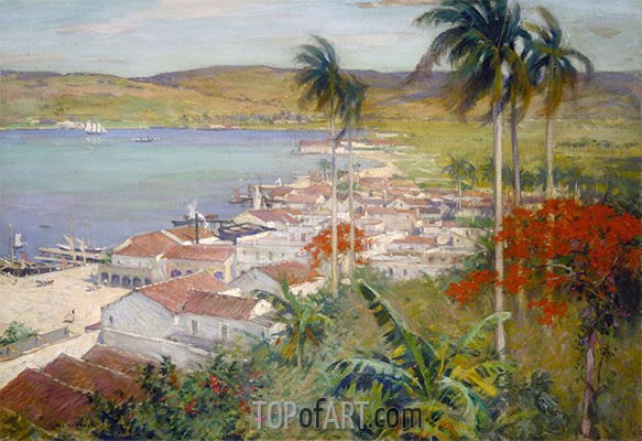 Hafen von Havanna, 1902 | Willard Metcalf | Giclée Leinwand Kunstdruck