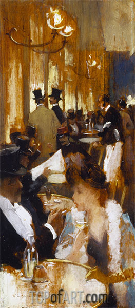 In the Coffee, 1888 | Willard Metcalf