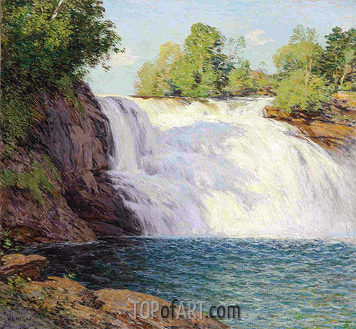 The Waterfall, undated | Willard Metcalf | Giclée Canvas Print