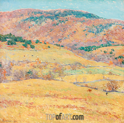 Willard Metcalf | Mountain Pastures - Vermont, 1924 | Giclée Canvas Print