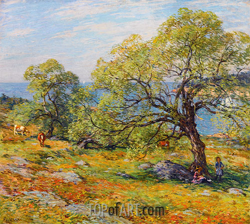 Eine Küstenweide, 1910 | Willard Metcalf