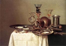 Still Life, 1637 von Claesz Heda | Leinwand Kunstdruck