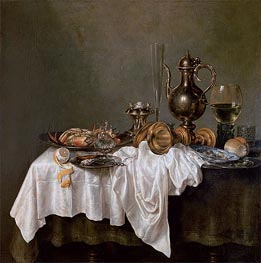 Claesz Heda | Breakfast with a Crab, 1648 | Giclée Canvas Print