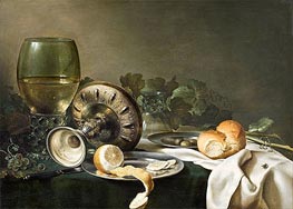 Still Life with Fly, undated by Claesz Heda | Canvas Print
