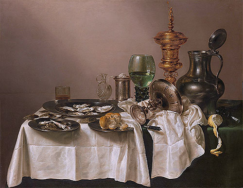 Still Life with gilt Goblet, 1635 | Claesz Heda | Giclée Canvas Print
