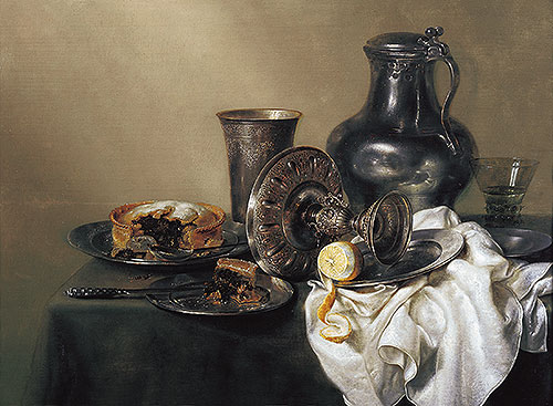 Stillleben mit Fleischpastete, 1633 | Claesz Heda