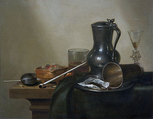 Tabakstillleben, 1637 | Claesz Heda