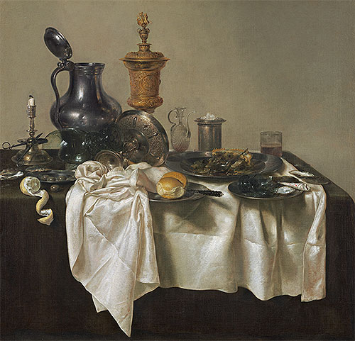 Bankettstück mit Hackpastete, 1635 | Claesz Heda