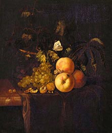 Still Life with Fruit, c.1670 von Willem van Aelst | Leinwand Kunstdruck