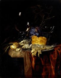 Das Frühstück, 1679 von Willem van Aelst | Kunstdruck