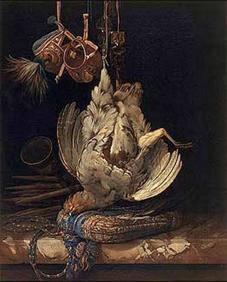 Hunting Still Life with a Dead Bird, 1671 | Willem van Aelst | Giclée Canvas Print