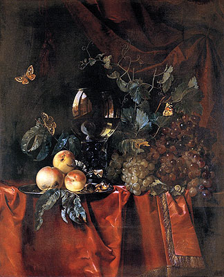 Willem van Aelst | Fruit and a Glass of Wine, 1659 | Giclée Canvas Print