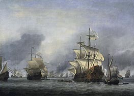 The Conquest of the English Ship 'Royal Prince' 13 June 1666, c.1666/07 von Willem van de Velde | Leinwand Kunstdruck
