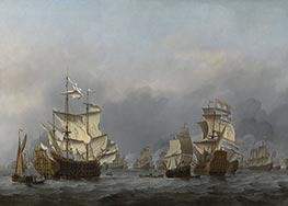 The Surrender of the Royal Prince | Willem van de Velde | Painting Reproduction
