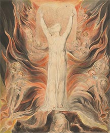 Gott schreibt auf die Tafeln des Bundes, c.1805 von William Blake | Papier-Kunstdruck